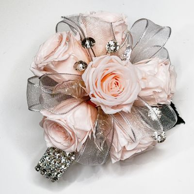 Forever Corsage - Pink Preserved Spray Roses