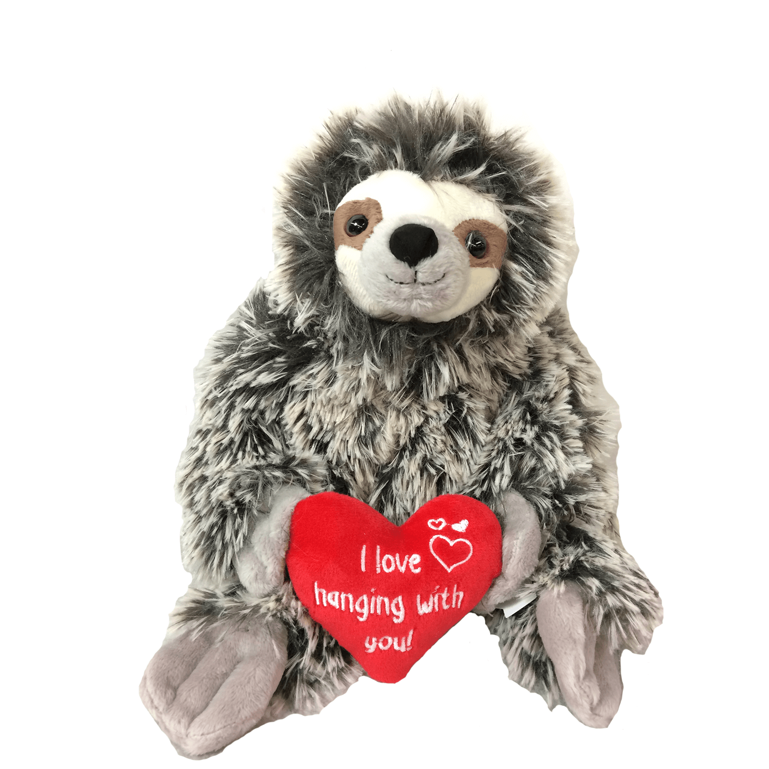 sloth valentine's day plush