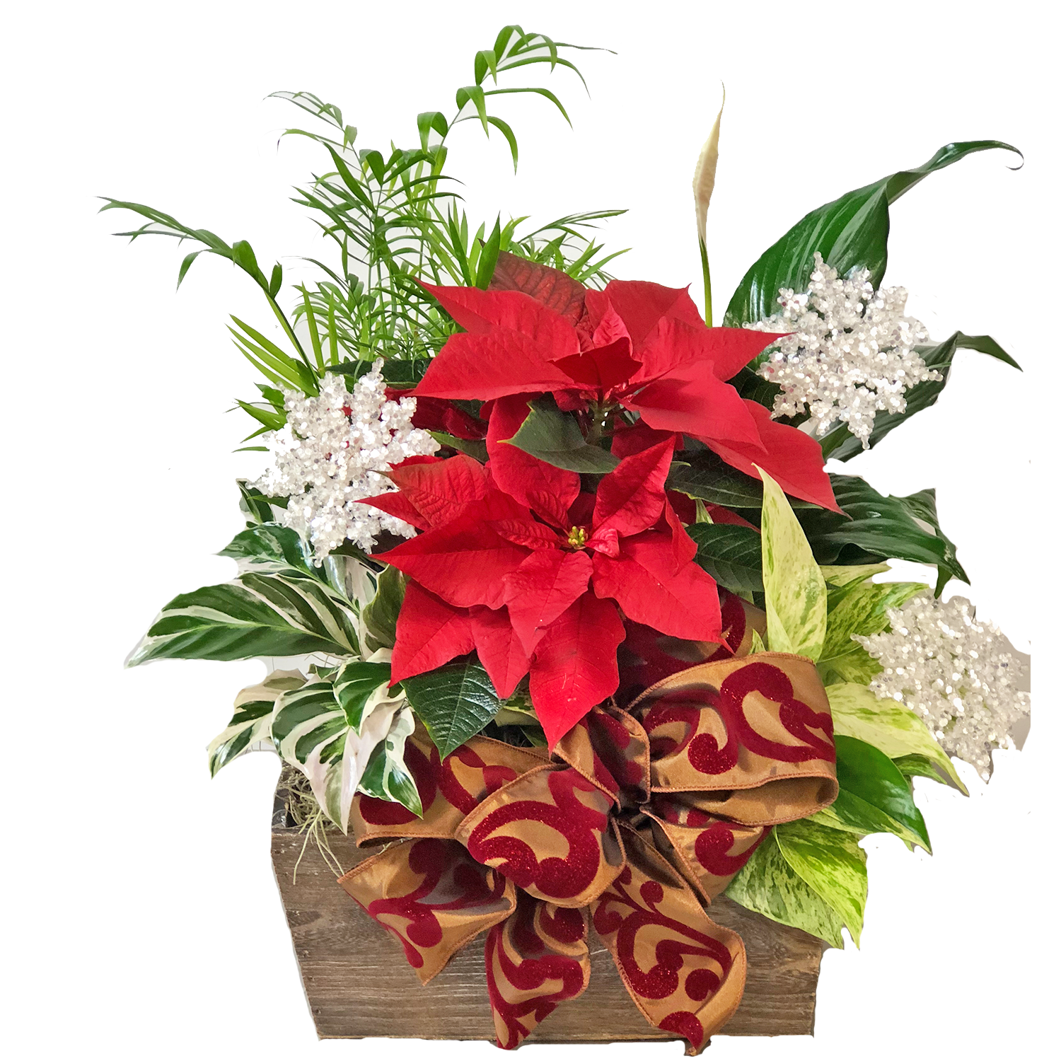 large christmas flower arrangements
