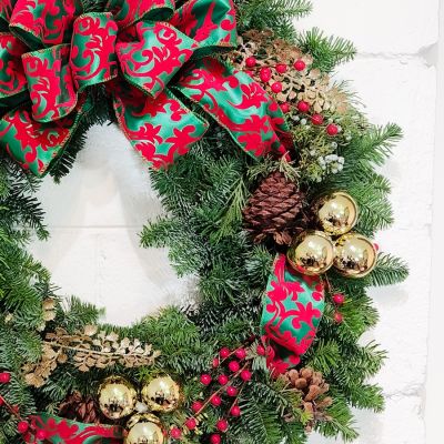 Red & Green Christmas Wreath