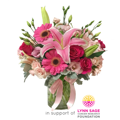 The Lynn Sage Pink Ribbon Bouquet