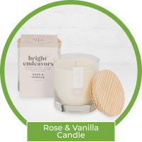 Bright Endeavors Candle - Rose & Vanilla