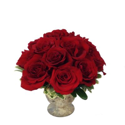 Red Roses in Marble
