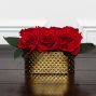 Forever Love in Gold Vase (Preserved Roses)
