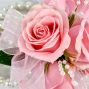Pink Spray Rose Corsage & Bracelet