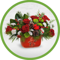 Classical Cardinal Centerpiece