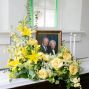 Yellow Photo Urn Tribute