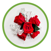 Forever Corsage - Red Preserved Spray Roses