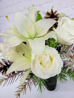 Icy White Lilies