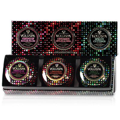 Voluspa Candle Holiday Trio Set