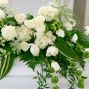 Peaceful White Casket Spray