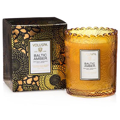 Voluspa Candle - Baltic Amber Tinted Glass