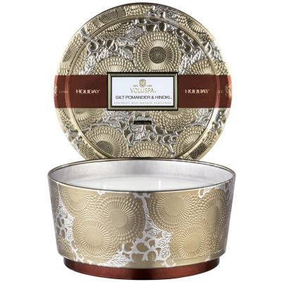 Voluspa Holiday Candle - 3 Wick Gilt Pomander