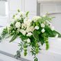 Peaceful White Casket Spray