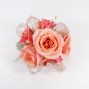 Coral Spray Rose Corsage & Bracelet