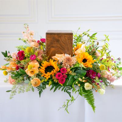Wildflower Photo Urn Tribute