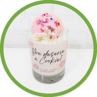 You Deserve a Cookie Candle by Moto Madre Co.