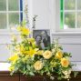 Yellow Photo Urn Tribute