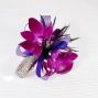 Purple Orchid Corsage With Thistle & Bracelet