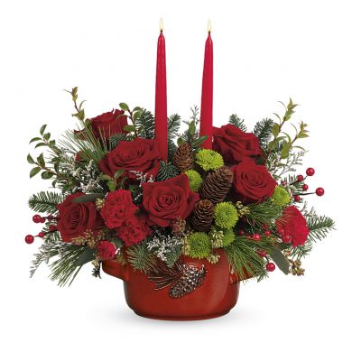 TEL Artisanal Pinecone Centerpiece