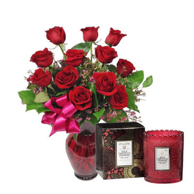 Super Duper Roses & Voluspa Candle