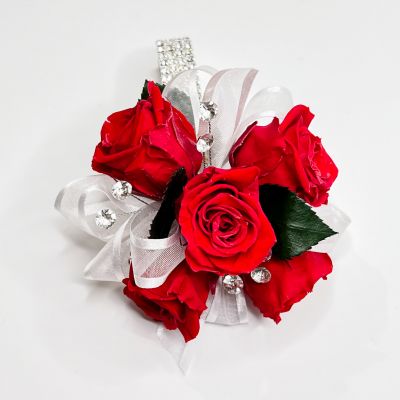 Forever Corsage - Red Preserved Spray Roses