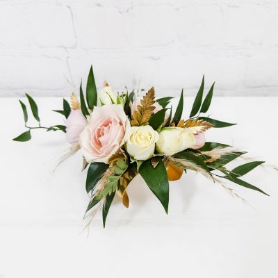 Coral Corsage & Bracelet :: Ashland Addison Florist Co.