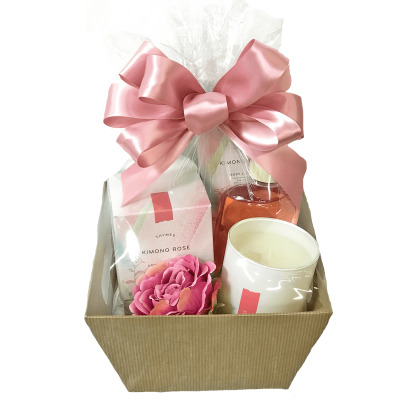 Thymes Spa Basket - Kimono Rose