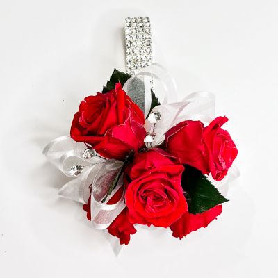 Forever Corsage - Red Preserved Spray Roses