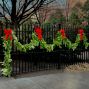 Decorated Holiday Garland with Ribbon - By the Foot