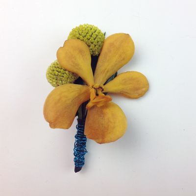 Mokara Orchid Boutonniere