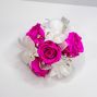 Forever Corsage - Hot Pink & White Preserved Roses & Orchids