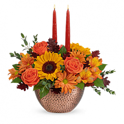 TEL Autumn Copper Centerpiece 