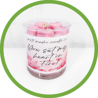 You Set My Heart on Fire Candle by Moto Madre Co.