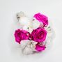 Forever Corsage - Hot Pink & White Preserved Roses & Orchids