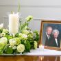 Green Photo & Urn Tribute